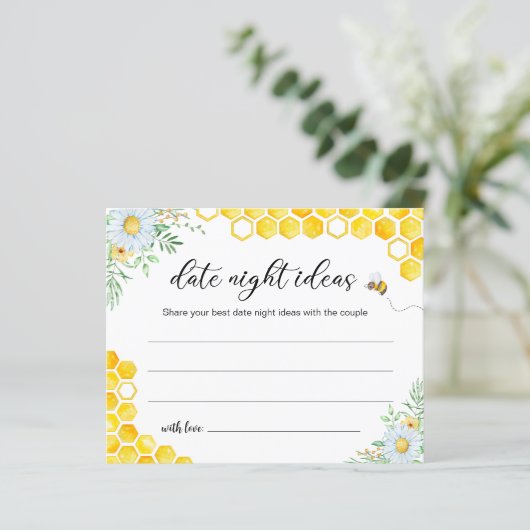 Papier Honey Bee Date Night Ideas Fête des mariées (Debout devant)