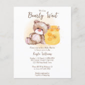 Papier Honey jar teddy l'ours bearly attendre invitation  (Devant)