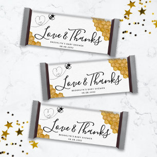 Papier Honneur Bee Baby shower Candy Bar Wrapper