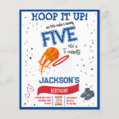 Papier Hoop It Up Rookie Basketball Budget Anniversaire (Devant)