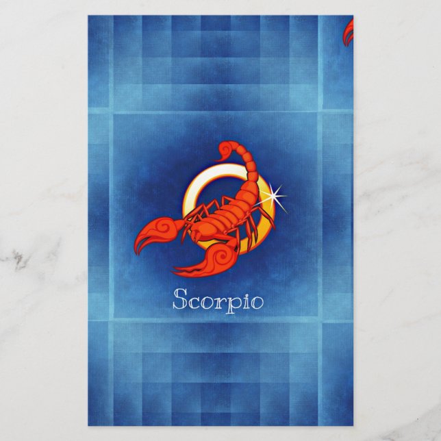 Papier horoscope de scorpio (Devant)