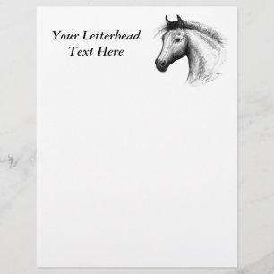 Papier Horse : White