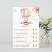 Papier Hot Air Balloon Animaux Il A Dit Qu'Elle A Dit Bab (Debout devant)