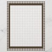 Papier Houndstooth de Brown Combination par Shirley Taylo (Devant)
