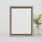 Papier Houndstooth de Brown Combination par Shirley Taylo (Debout devant)