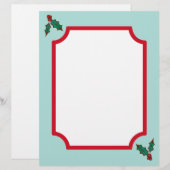 Papier Houx de Noël (Devant / Derrière)