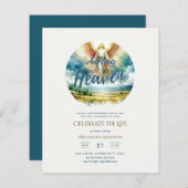 Papier Hug from Heaven Celebration of Life Memorial Poem (Devant / Derrière)