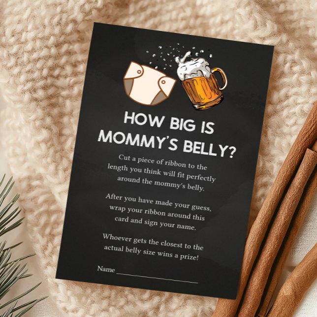 Papier Huggies and Chuggies Baby Shower How Big Is Game (Huggies and Chuggies Baby Shower Game )