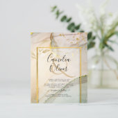 Papier Huitre Perle Or MARIAGE Encre à alcool Abstrait (Debout devant)