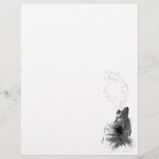 Papier Hurlement de loup