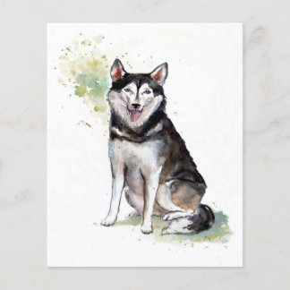 Papier Husky dog Canvas