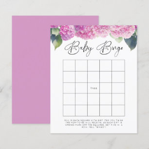 Papier Hydrangea Baby shower Baby Bingo Games