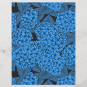 Papier Hydrangée bleue (Dos)
