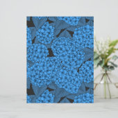 Papier Hydrangée bleue (Debout devant)