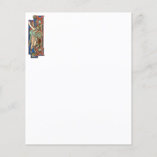 Papier I initial éclairé (Devant)
