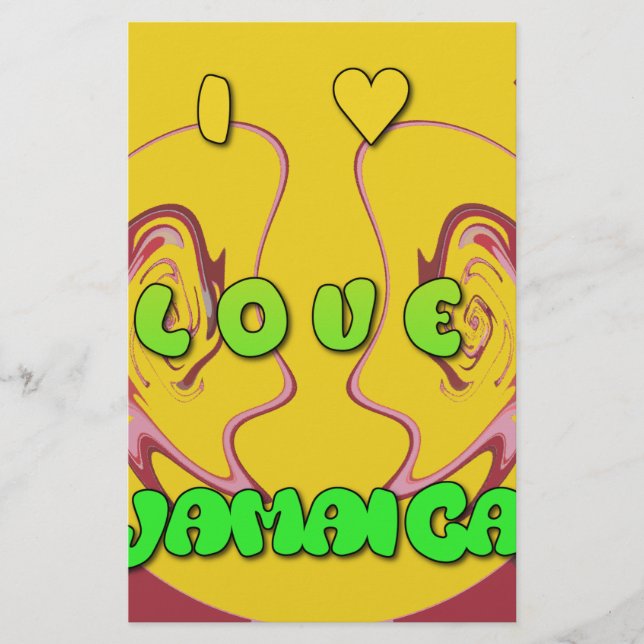 Papier I love Jamaica (Devant)