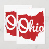 Papier I love My Ohio Home Script Ohio (Devant / Derrière)