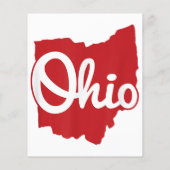 Papier I love My Ohio Home Script Ohio (Dos)