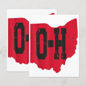 Papier I Love My Ohio Home Script Ohio Buckeye State (Devant / Derrière)