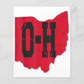 Papier I Love My Ohio Home Script Ohio Buckeye State (Dos)