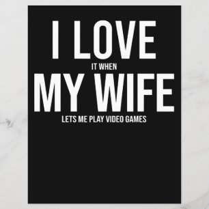 Papier I Love My Wife Funny Art Don