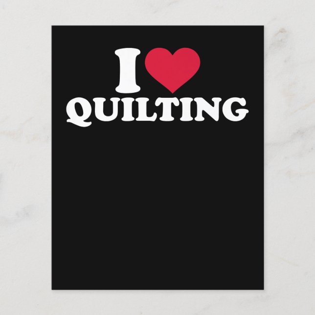 Papier I Love quilting Premium (Devant)