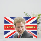 Papier I Love William (Debout devant)