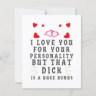 Papier I Love You For Your Personality, Funny Anniversary