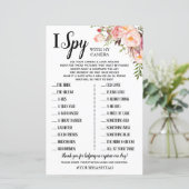 Papier I Spy mariage réception jeu anglais espagnol (Debout devant)