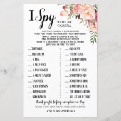 Papier I Spy mariage réception jeu anglais espagnol (Devant)