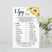 Papier I Spy mariage réception jeu anglais espagnol (Debout devant)