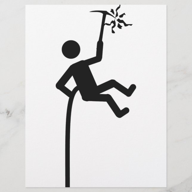 Papier icône alpiniste (Devant)