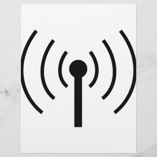 Papier icône d'antenne noire