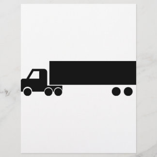 Papier icône de camion noir