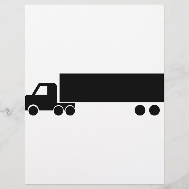 Papier icône de camion noir (Devant)