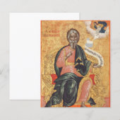 Papier Icône orthodoxe de saint André l'apôtre (Devant / Derrière)
