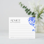 Papier Idées de nuit de date de douche de mariée florale (Debout devant)