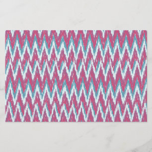 Papier ikat zigzag, effet12.ai