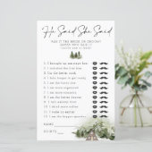 Papier Il A Dit, Elle A Dit Dans Le Bois Bachelorette (Debout devant)