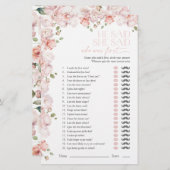 Papier Il A Dit Qu'Elle A Dit Blush Pink Fête des mariées (Devant / Derrière)