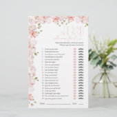 Papier Il A Dit Qu'Elle A Dit Blush Pink Fête des mariées (Debout devant)