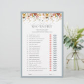 Papier Il A Dit Qu'Elle A Dit Dusty Blue Fête des mariées (Debout devant)