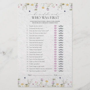Papier Il A Dit Qu'Elle A Dit Fleurs sauvages D'Été Jeu D