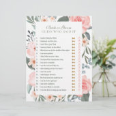 Papier Il A Dit Qu'Elle A Dit Floral Rose & Sage Bridal G (Debout devant)