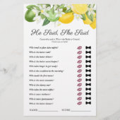 Papier Il A Dit Qu'Elle A Dit Lemon Green Fête des mariée (Devant)