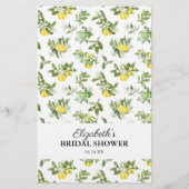 Papier Il A Dit Qu'Elle A Dit Lemon Green Fête des mariée (Dos)