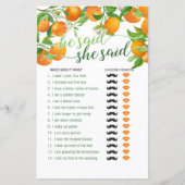 Papier Il A Dit Qu'Elle A Dit - Orange (Devant)