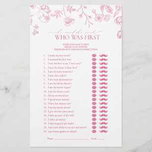 Papier Il A Dit Qu'Elle A Dit Pink Victorian Fête des mar