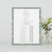 Papier Il A Dit Qu'Elle A Dit Sage Green Bridal Tea Douch (Debout devant)