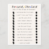 Papier Il Dit Qu'Elle A Dit : (Devant)